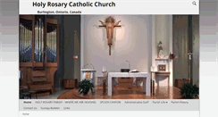 Desktop Screenshot of holyrosaryburlington.com